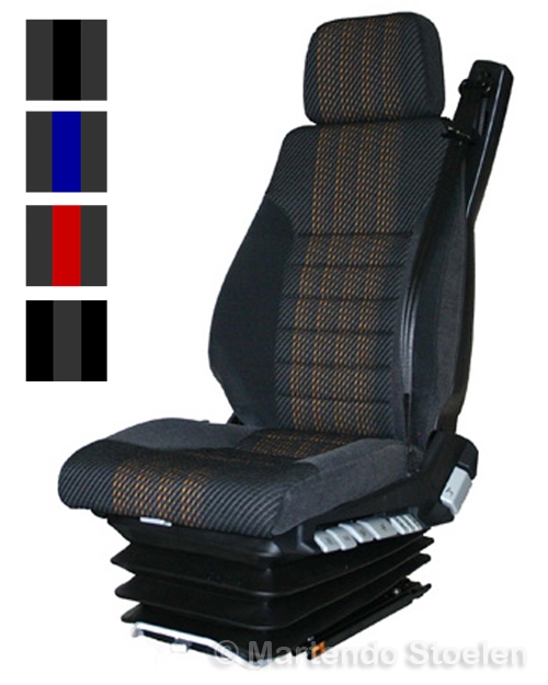 Hoesset MAN ISRI luchtgeveerde stoel +gordel+hoofdsteun