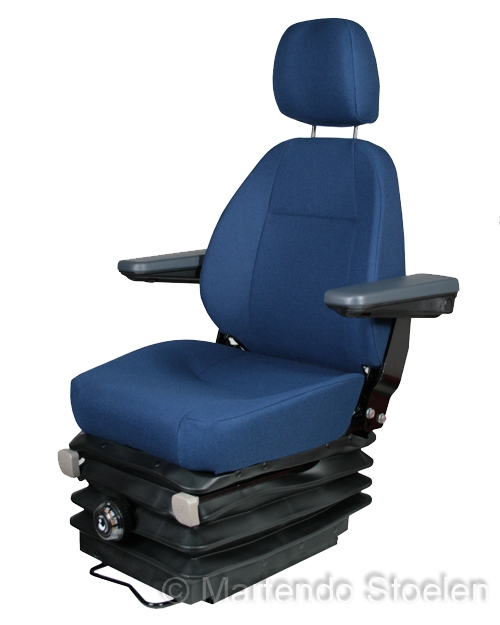 KAB 515 mechanisch geveerde stoel stof blauw