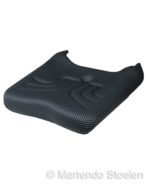 Zitkussen tbv heftruckstoel Grammer MSG20 stof zwart-blauw