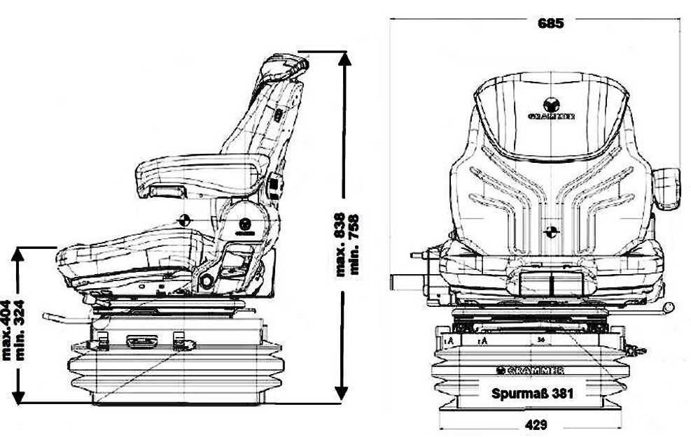 Grammer Maximo XT Professional MSG97AL/741 FENDT