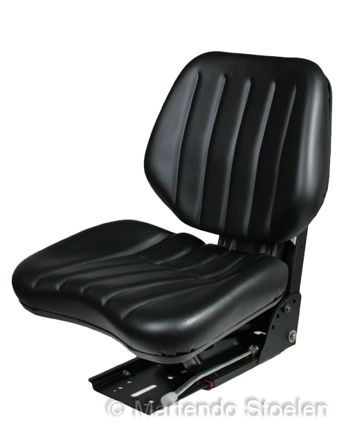 Grammer mechanisch geveerde stoel DS44/1B PVC zwart