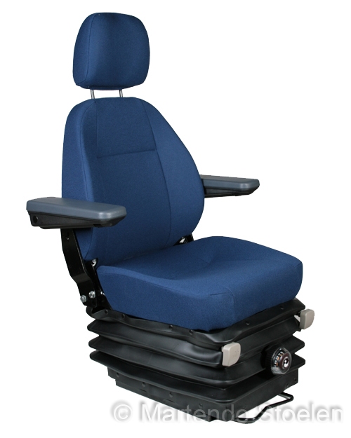 KAB 515 mechanisch geveerde stoel stof blauw
