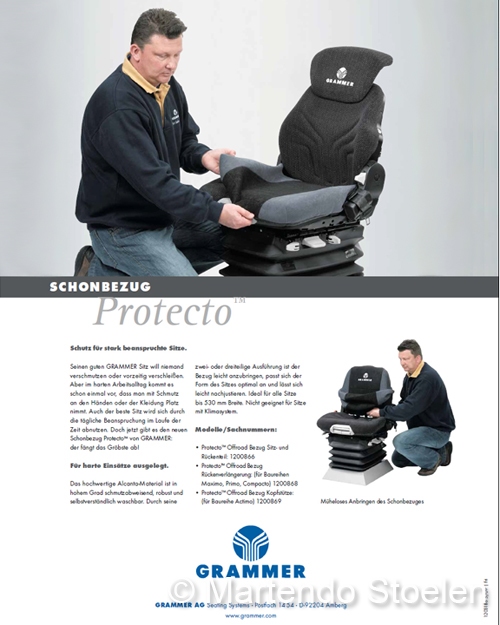 Overtrekhoes Grammer Maximo Evolution en Dynamic 550 mm.