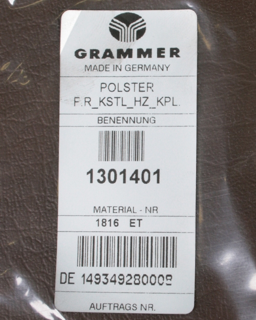 Rugkussen Grammer MSG65/531 en MSG75/531 PVC met verwarming