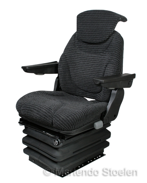 STAR luchtgeveerde stoel met armleuningen en rugverlenging