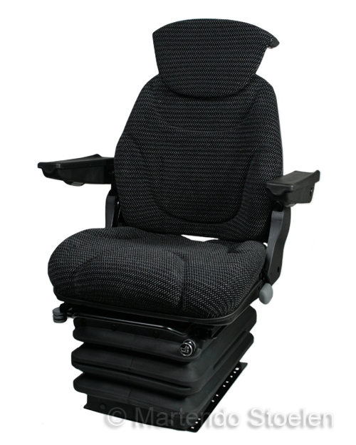 STAR luchtgeveerde stoel met armleuningen en rugverlenging