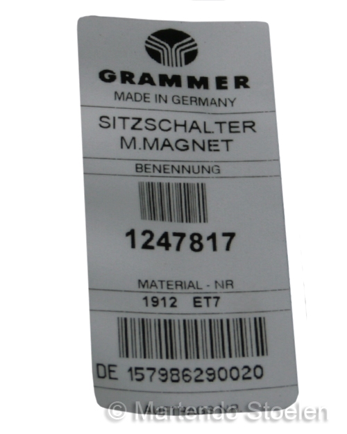 Stoelschakelaar Grammer Maximo-Actimo 3-polig CNH / SDF