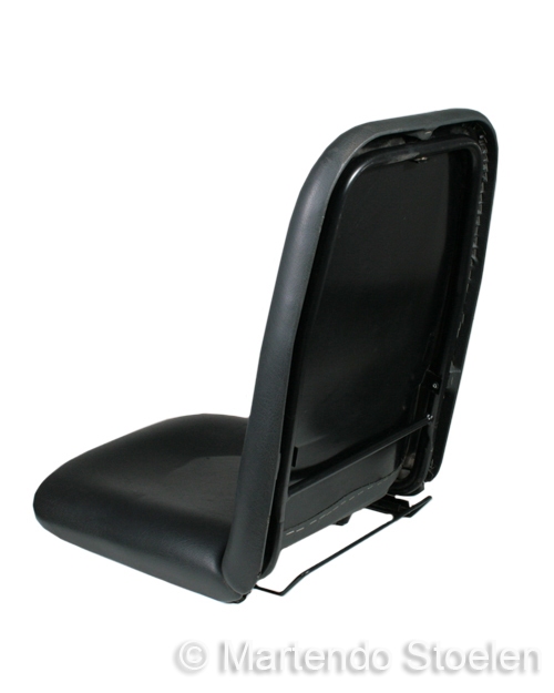 Voorover klapbare kuip / bovendeel PVC antraciet 42 cm breed