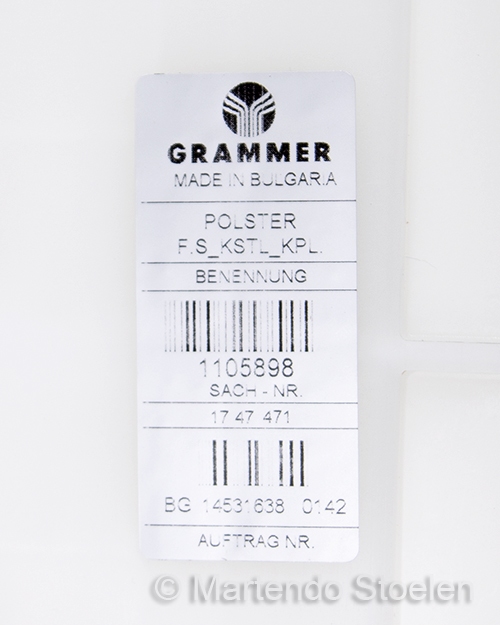 Zitkussen origineel Grammer t.b.v. Grammer B12 PVC