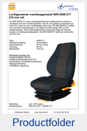 6500-517-84132-Luchtgeveerde- ISRI-stoel-6500-517-rail-216mm-stof-ISRI-dessin
