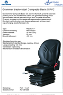 AG1081364 Grammer Compacto Basic S PVC mechanisch MSG83-511