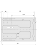 Maattekening montagegaten Cobo M200